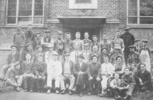 Construction Workers from the rebuild in 1936